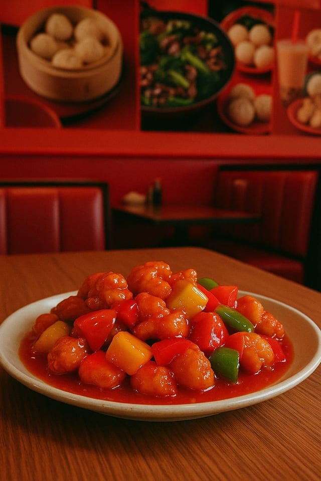 Sweet and Sour Chicken.